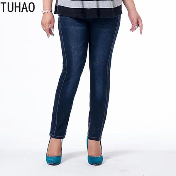 

plus size 7xl 6xl 5xl jeans women boyfriend office lady denim skinny jeans woman 5xl push up blue female trousers lz
