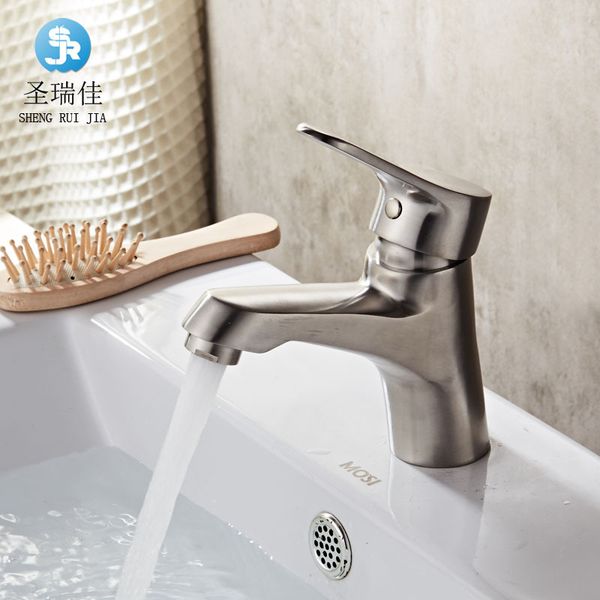 

santa rui sus304 stainless steel basin water tap and cold two function toilet bathroom