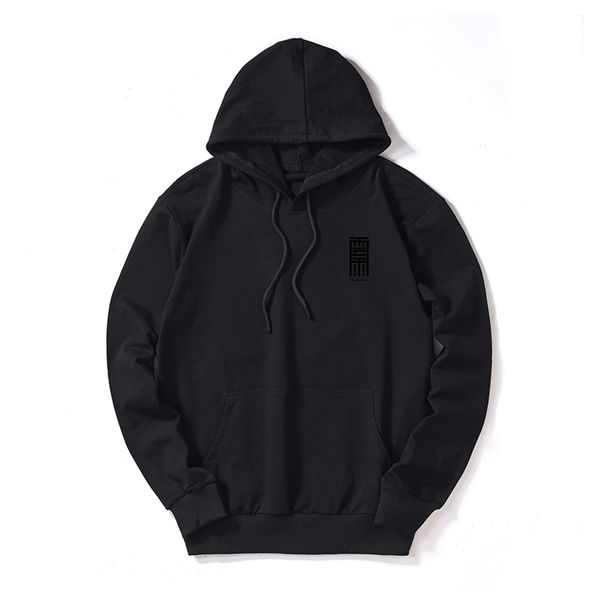 

2019 designer new mens hoodies customizable hooded sweatshirts casual pullover loose thin hoodies for men clothing size m-5xl wholesale, Black
