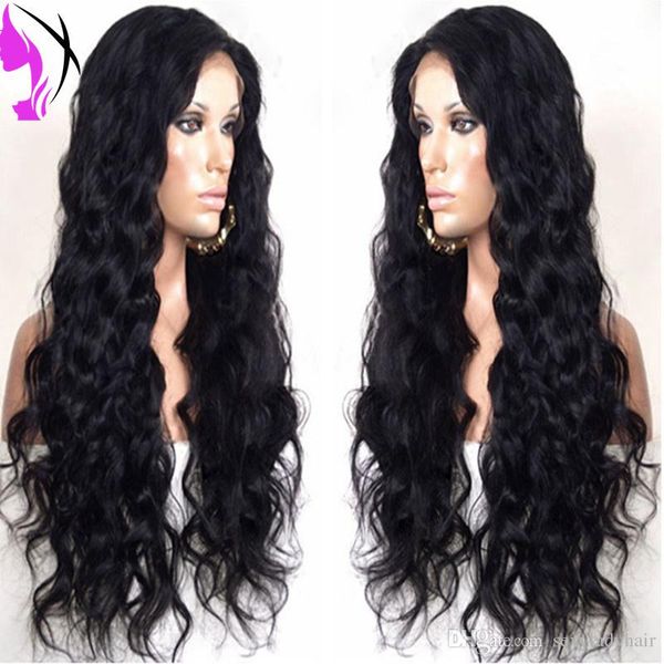

black loose wave synthetic lace front wigs heat resistant fibers wig for black women synthetic hair wigs