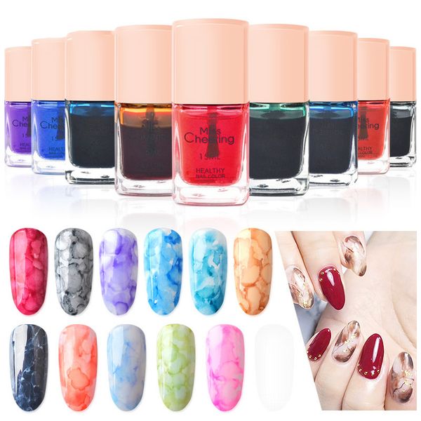 

1 pcs nail polish glue gel inks gradient marble pattern non-toxic fashion makeup 998