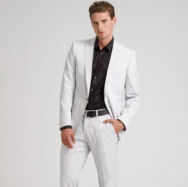 

ccustom сделан slim fit нового прибытия свадебных костюмов белые мужские костюмы остроконечного отворот женихи смокингам формальных партии к, White;black