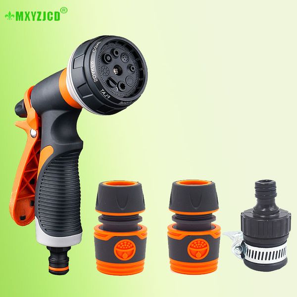 

household plastic car wash water gun set gardening high pressure watering flower soft handle water gun home cleaning tools