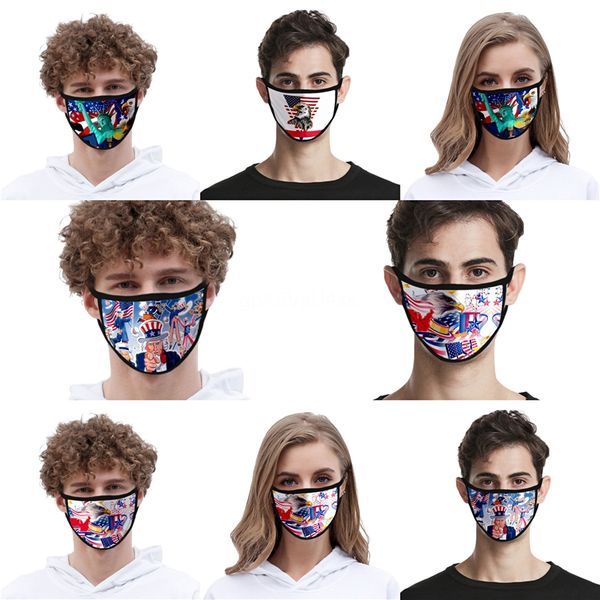 

3d designer face mask anti dust cotton cloth masks with 1 1pcs pm2.5 replaceable filter washable reusable masks flag pattern mouth mas#aq808