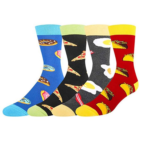 

outdoor sports socks stocking festival socks women men printed cotton spandex hosiery footwear for holiday working dating, Black