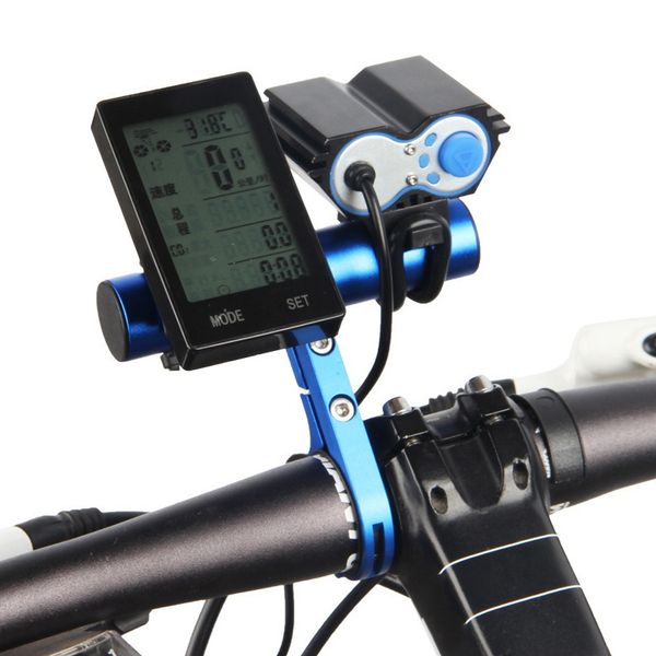 

outdoor cycling bicycle extension single pole easy install aluminum alloy / carbon tube flashlight code table lamp bracket 10 cm