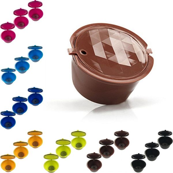 

coffee capsule plastic spoon refillable coffee capsule 150 times reusable compatible for nescafe dolce gusto 3pcs/pack