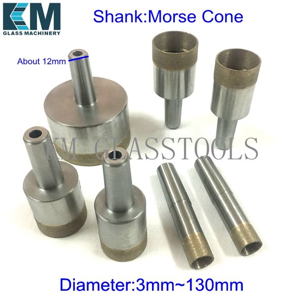 

morse cone diameter: 3mm~130mm. good quality sintered diamond core drill bits,for glass drilling machine