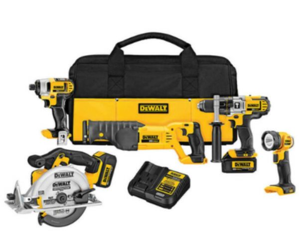 

New dewalt dck590l2 20v max 5 tool combo kit