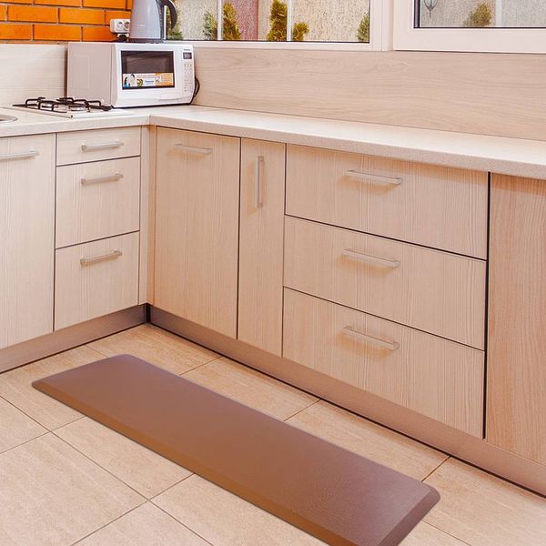 

24 "x 70 " x 3/4" салон красоты прямоугольник анти-усталость коврик салон коврик коричневый решетка