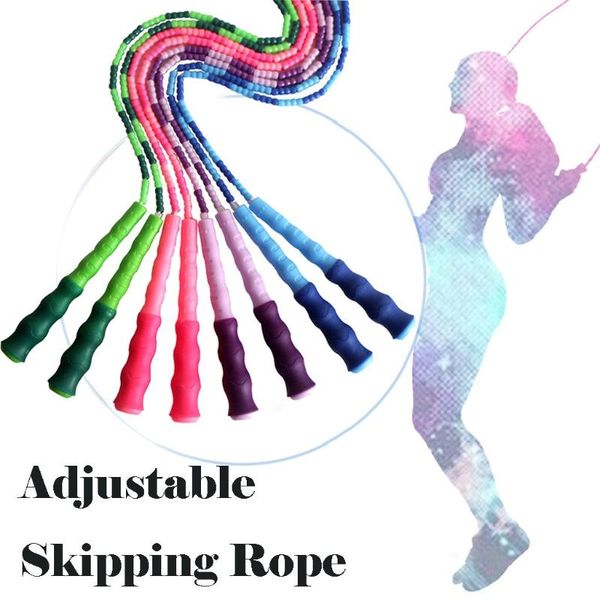 

2020 jump rope soft beaded -segmented length adjustable skipping rope calories consumption 2020413 35