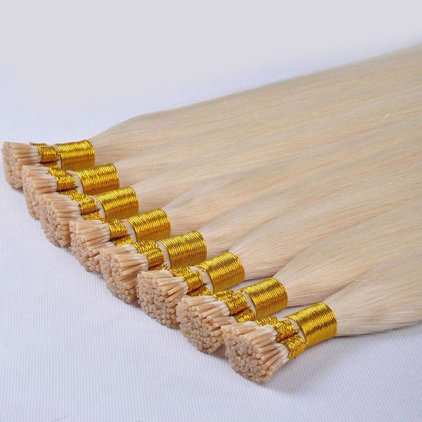 14 26 Inch Blonde Straight I Tip Hair Extensions Human Hair 1g