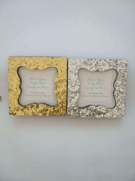 

gold/silver resin glitter p frame sequin place card holder wedding favors gift party decor