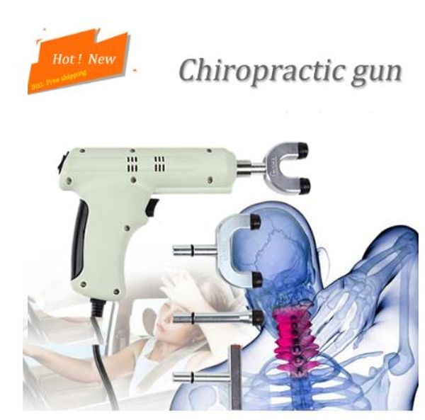 

body massage guns chiropractic 4 heads chiropractic adjusting instrument /electric correction gun activator massager/impulse adjuster