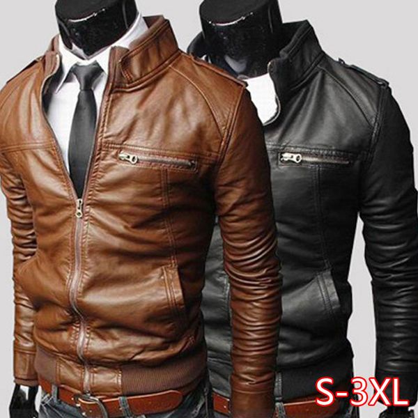 

mens leather jackets men jacket classic motorcycle bike cowboy jackets male plus thick coats s-3xl 2020, Black;brown
