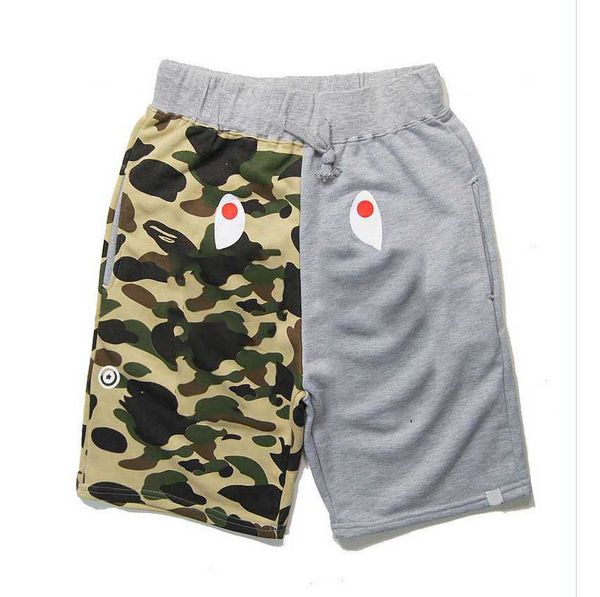 

shark mouth shorts mens designer summer sweatpants luxury camouflage printing trackpants active boys loose ss asian size wholesale 2020, White;black