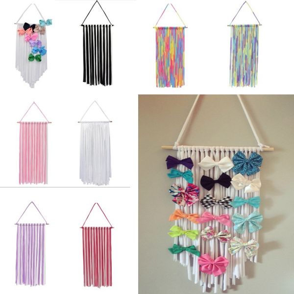 

kids hair bow holder hanger girls hairs clips storage organizer room wall decoration hairwear belt babytapestries hair accessories fa2084