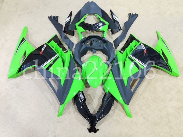 

4 gifts injection mold new abs motorcycle full fairings kits fit for kawasaki ninja 300 ex300 300r 2013 2014 2015 2016 2017 set green luster