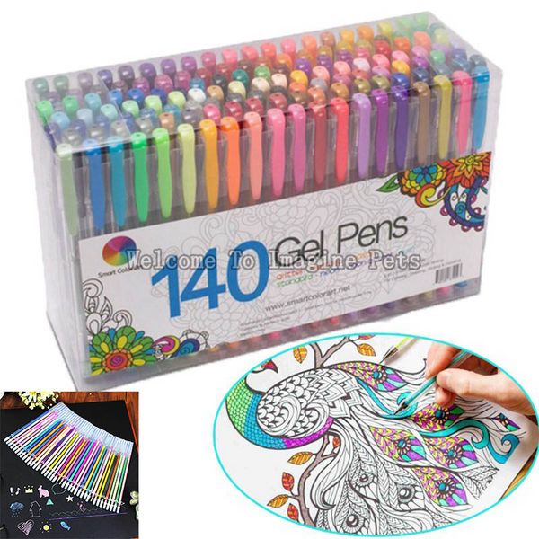 

24/48 pcs/lot party fluorescent gel pen refills multi-color watercolor brush pen refills for colorful paintings gift, Black;red