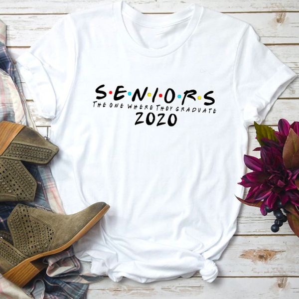 

newly seniors 2020 the one t-shirt cotton t-shirt casual short sleeve, White