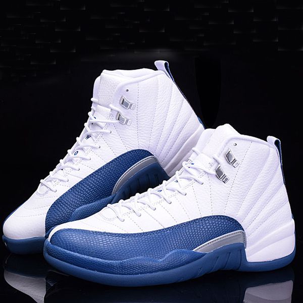 

classical 12 basketball shoes 12s mens white french blue 23 outdoor sports trainers sneakers designer shoes with box