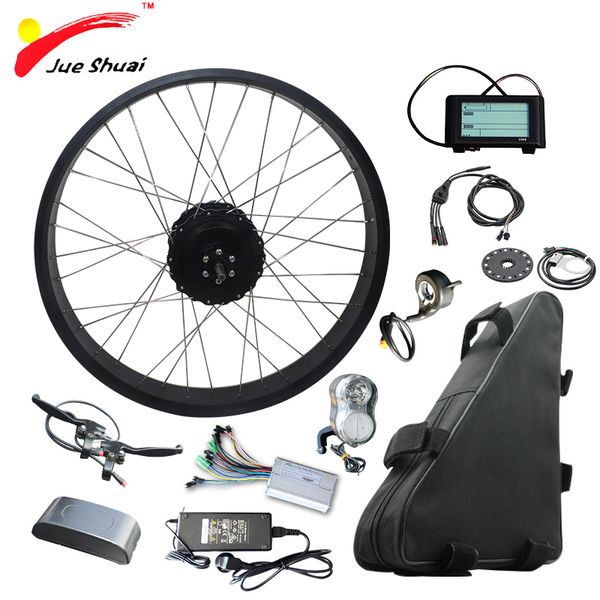

26" 4.0 fat tire bike electric bike kit with 48v 20ah lithium battery fat rear motor wheel electric complete ebike kit