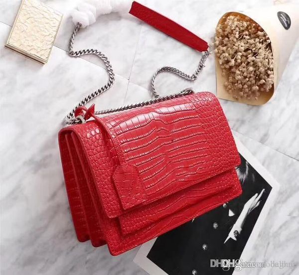 

crocodile pattern 26606 shoulder bagscross bodytoteshandbags brand fashion luxury designer bags famous women fashion classics popular b2