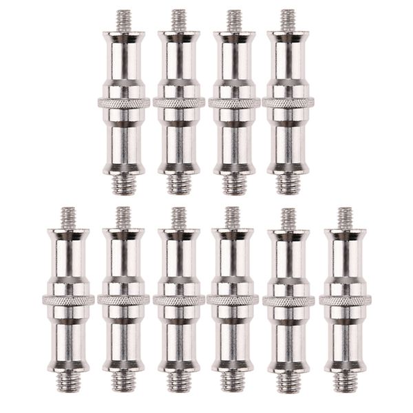 

10pieces 1/4inch to 3/8inch male convert screw adapter spigot stud for flash bracket light stand