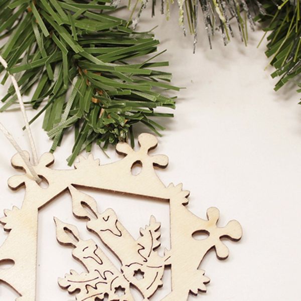 

10шт снежинка иисус пасха украшение елки подвеска crafts руководство diy реквизит новогоднее украшение
