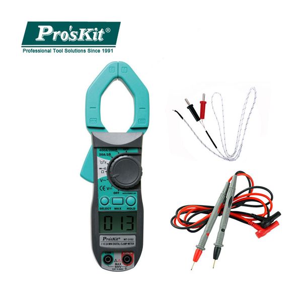 

pro'skit intelligent digital clamp meter professional electrician multimeter dc current resistance measuring multi tester