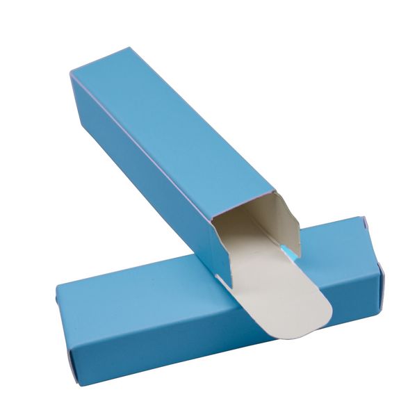 Крафт-бумага губная помада DIY ручной работы подарки на День Рождения упаковка упаковка коробка 2*2*8.5 см для губной помады синий флакон духов картон косметический ящик для хранения
