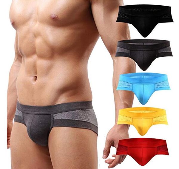 

mens stretch low rise modal underwear briefs pack, Black;white