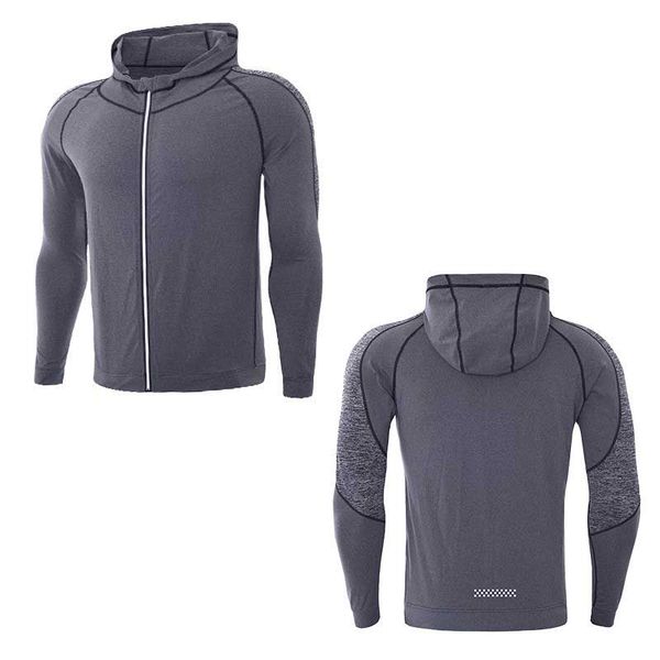 

men quick dry cap hoodie sweatshirt sporting jersey compress fitness tight rashgard shirt gymming bodybuilding runs jacket vy781, Black;red