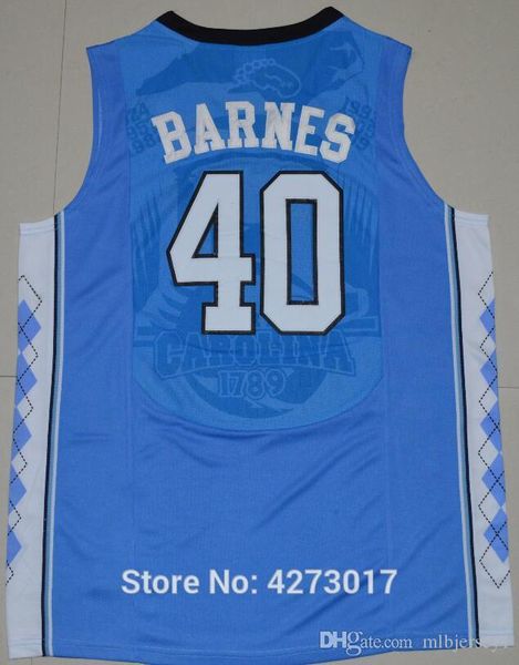

mens harrison barnes jersey 40 basketball college north carolina tar heels jersey black blue white color embroidery ncaa