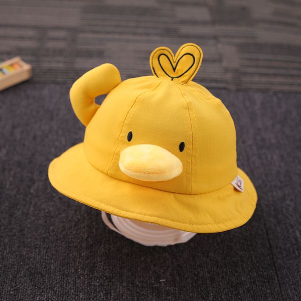

baby hat spring and autumn cute boy summer basin hat girl, Yellow
