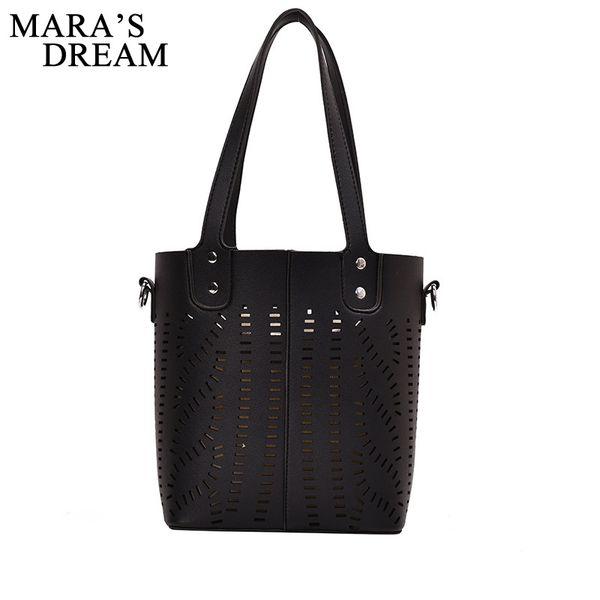 

mara's dream 2020 new summer women's bag fashion wild hollow out hand shoulder slung female wild hit color bucket bag