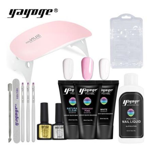 

varnish nail polish set quick builder extension gel enhancement camouflage led uv lacquer nail art kits