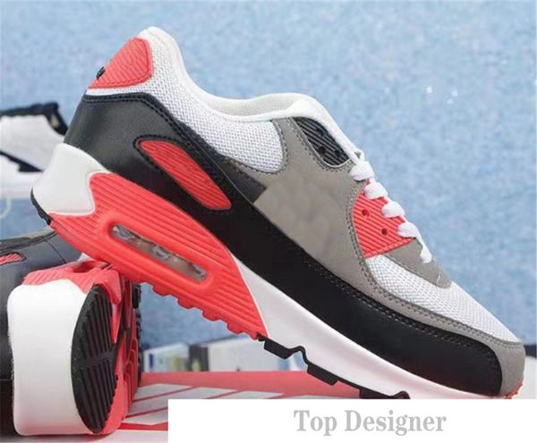 

wholesale fashion men sneakers shoes classic 90 men and women running shoes sports trainer cushion 90 surface breathable sports shoes t2b6