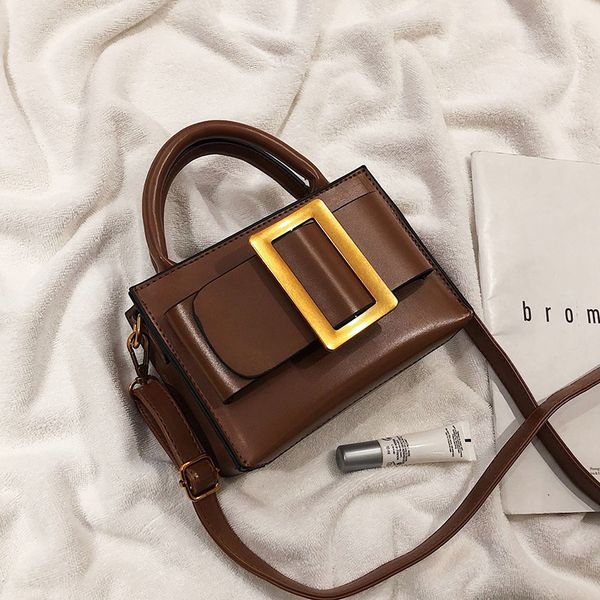 

european vintage fashion small tote bag 2019 new quality pu leather women's designer handbag portable shoulder messenger bags