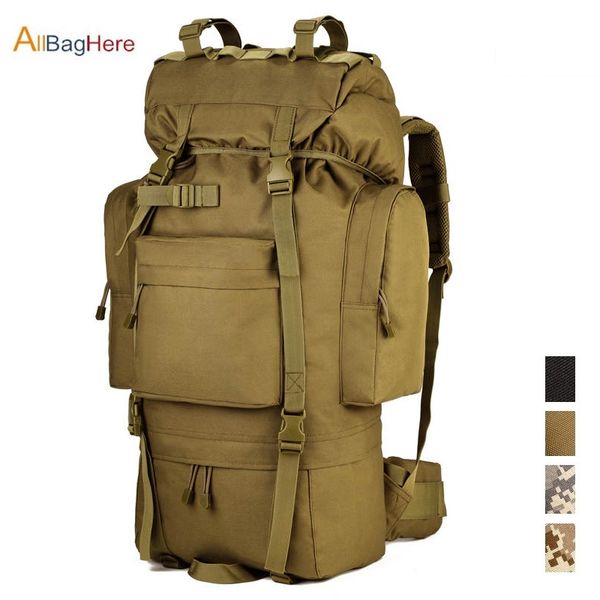 

65l hiking hunting backpack tactical comfort style bag waterproof high capacity outdoor sport camping hiking travel bag