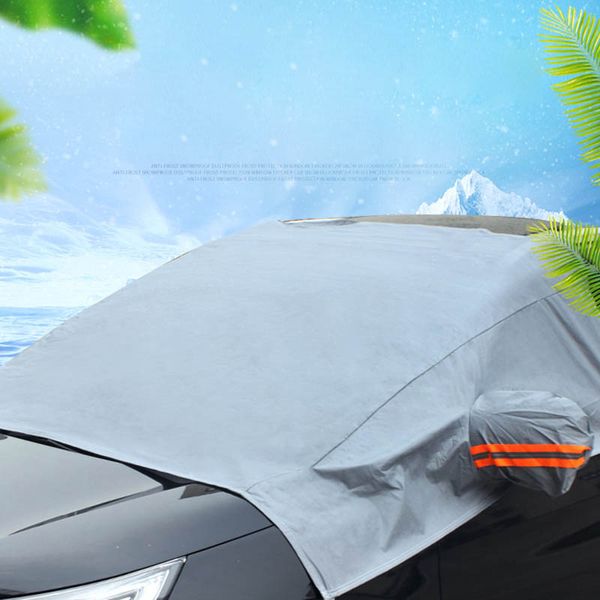 

car cover prevent heat cold rain snow frost sun roof protector half cover bx