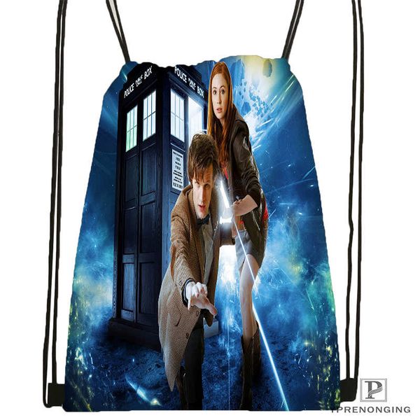 

customdoctorwhobrokenglass@1drawstring backpack bag for man woman cute daypack kids satchel (black back) 31x40cm#20180611-03-152