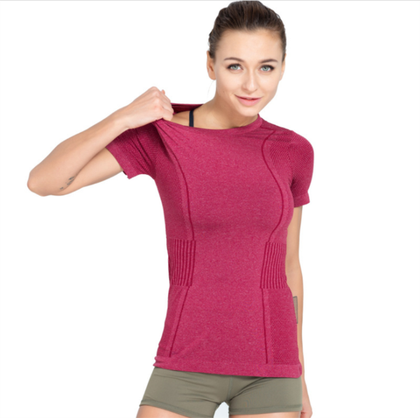 

yoga shirt cross back running sport shirt push up sports t-shirt gym t for women fitness sujetador deport, White;red