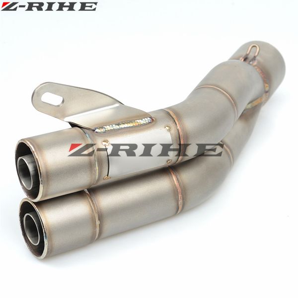 

laser marking 36mm/51mm motorcycle exhaust pipe moto escape muffler pipe for er6n er6f er-6n er-6f fz6-s2 fz6 s2