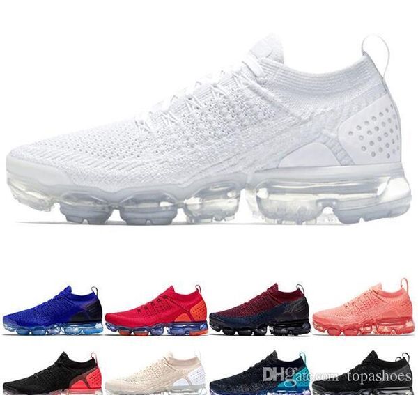 

Whole ale 2018 de igner 2 0 v2 triple white black red pink violet grey oreo men women trainer port neaker running hoe 36 45