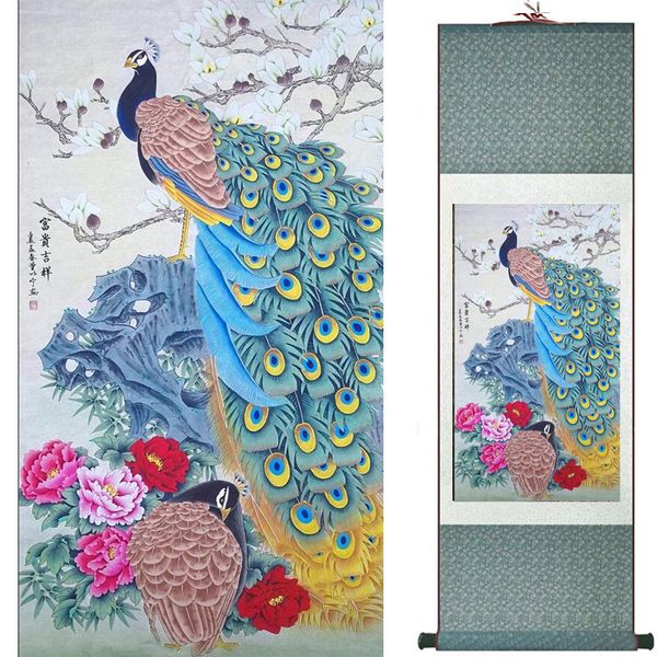 Acheter Oiseaux Et Fleur Art Peinture Home Office Décoration Rouleau Chinois Peinture Oiseaux Peinture 19081735 De 1508 Du Cn9009 Dhgatecom