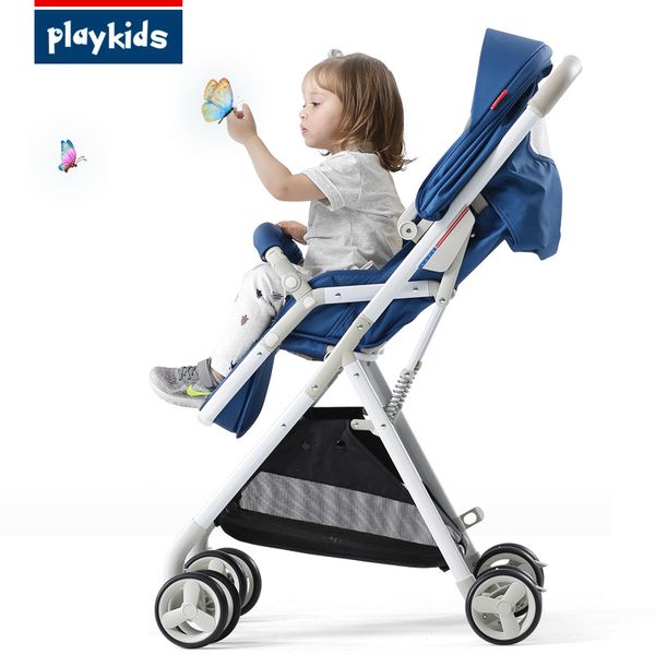 

baby high landscape light stroller can sit reclining foldable light and easy four-wheel absorber baby stroller