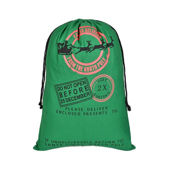 

christmas gift drawstring bag sack santa claus deer gunnysack creative