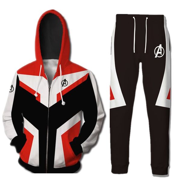 Avengers Endgame Quantum Realm Hoodies Coat Casual Pants Superhero Sweatshirt Cosplay Costume Womens Costume Halloween Party Costumes From Ouzhe