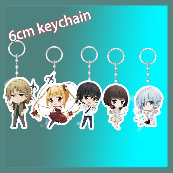 

darwin's game sudou kaname karino shuka anime acrylic keychain strap figure 6cm, Silver